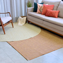 Mix And Sobreposição de Tapetes Sisal Redondo 2X2 e Retangular1.50X2.00 - Soft Dream