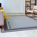 Tapete Sisal 150x200 - S-617 PRETO COM CINZA