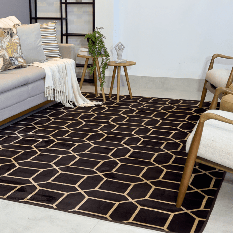 Tapete Colmeia Marrom 300x200 - Soft Dream