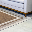 Tapete Moldura Bege/Marrom 87