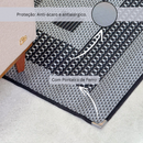 Tapete Sisal 200x250 - S-617 PRETO COM CINZA