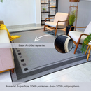 Tapete Sisal 200x250 - S-617 PRETO COM CINZA