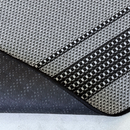 Tapete Sisal 200x300  - S-617 PRETO COM CINZA