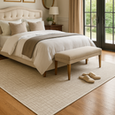 Tapete de Algodão Paris – Bege Neutro, Toque Macio e Elegante